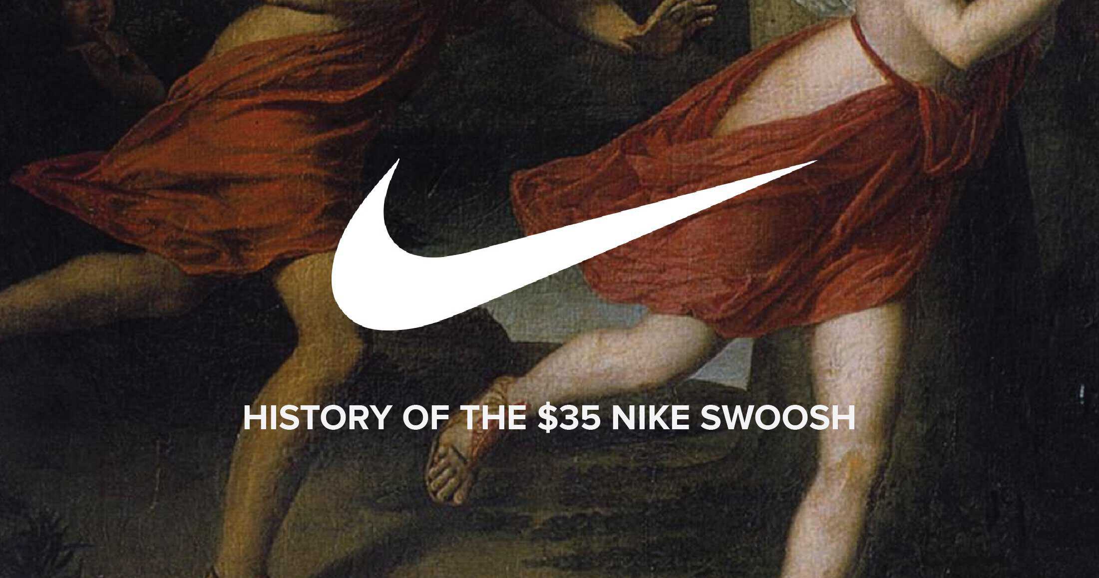 Nike's iconic Swoosh logo was designed by a graphic designer for