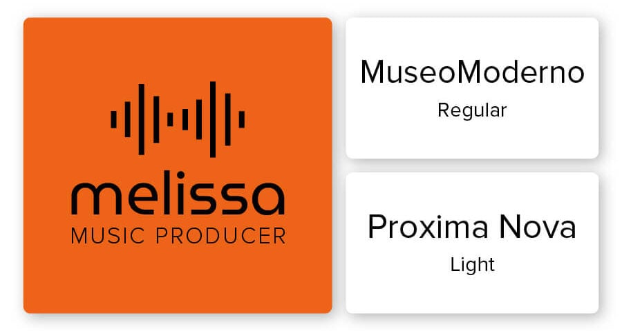 music logo font combination