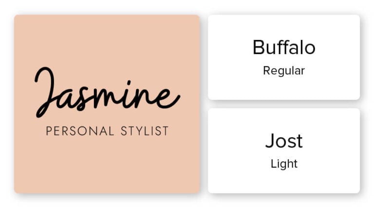 stylist logo font combination