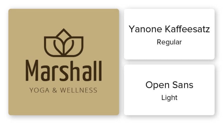 combinação de fonte do logotipo de wellness