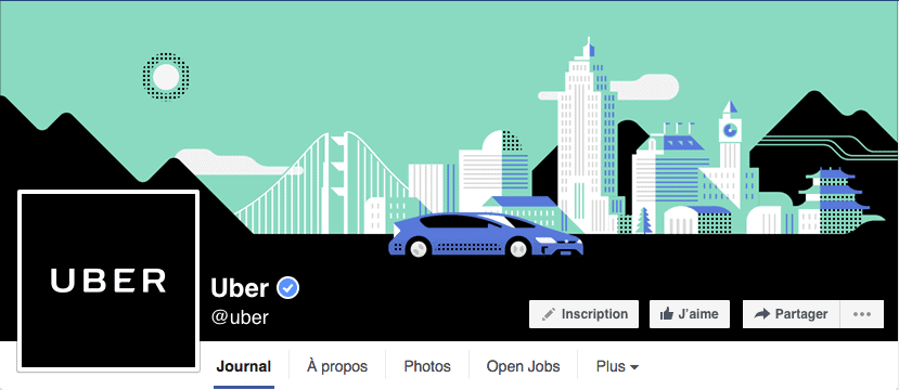 Facebook header image of company Uber