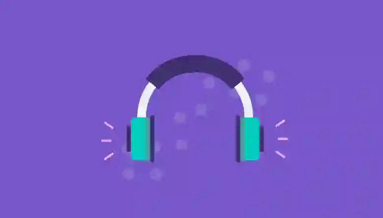 Cartoon-style headphones