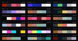 paleta de cores