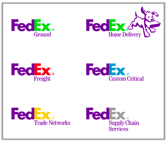 Fedex dynamic logos