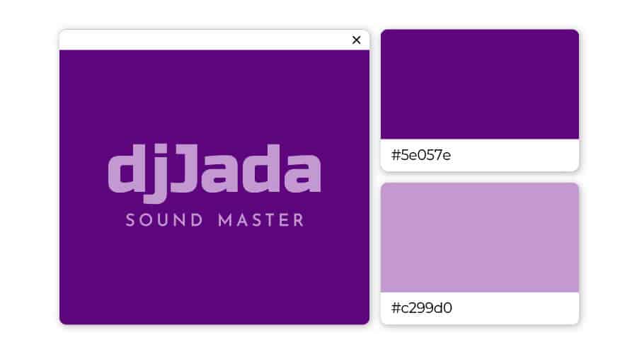 2 shades of purple color combination