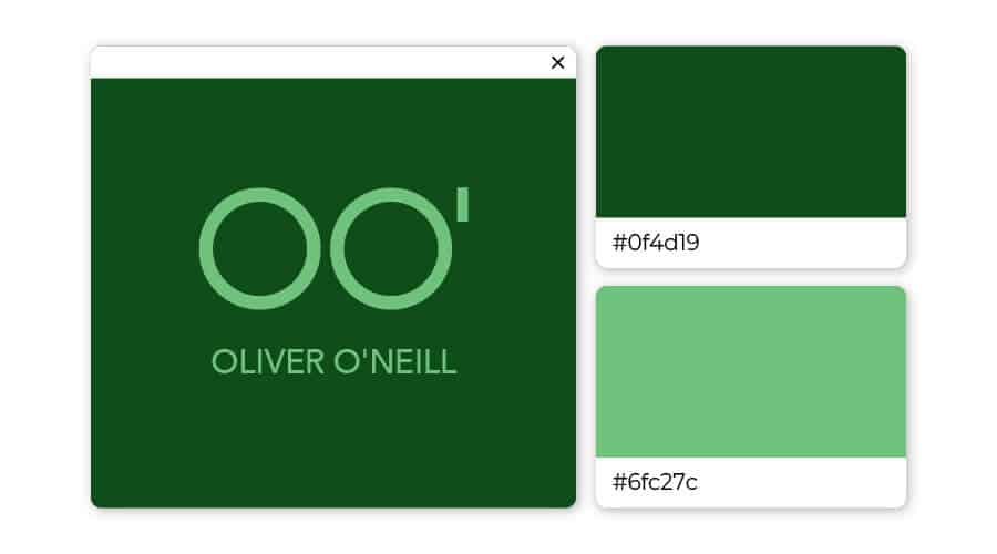 light and dark green color combination