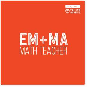 Insegnante di matematica Logo