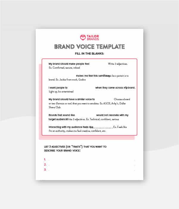 brand voice template