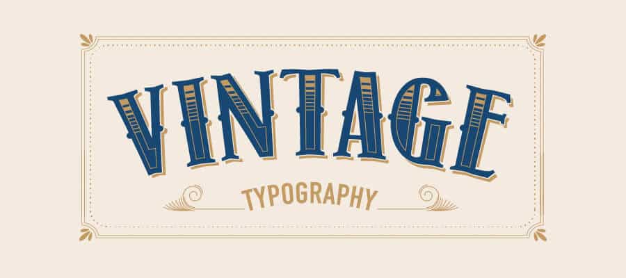 vintage typography