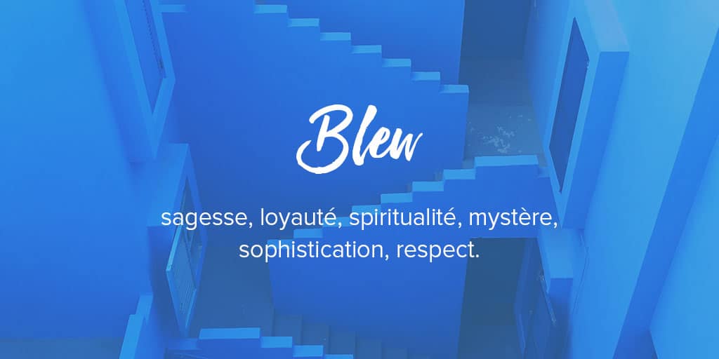 Signification de couleur bleu