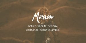 Signification de couleur marron