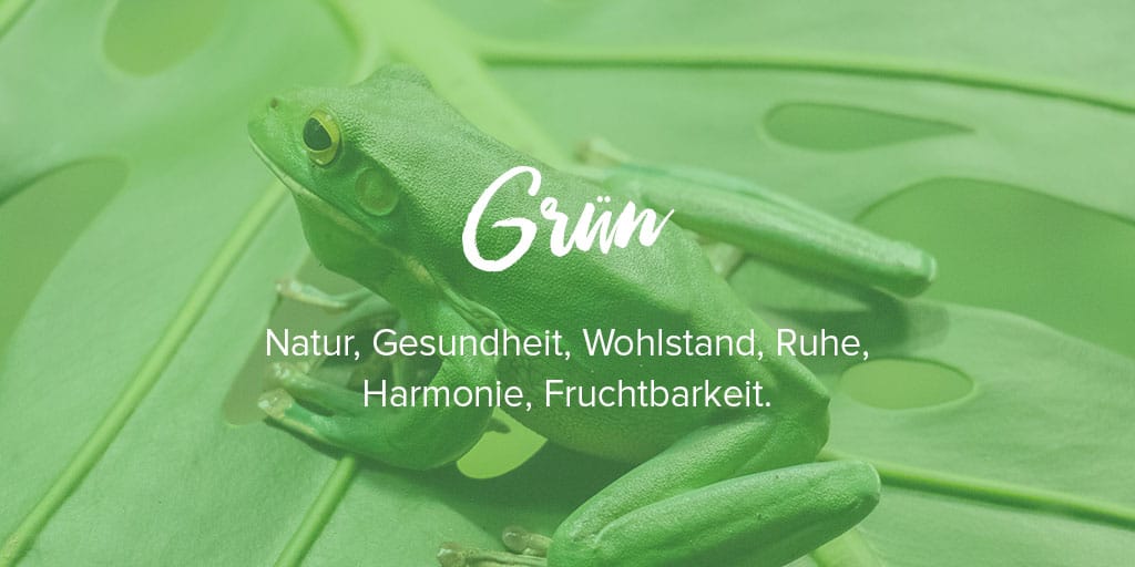 Grün farbe bedeutung