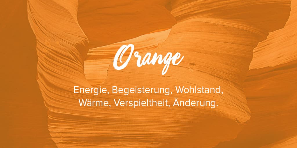 Orange Farbe bedeutung