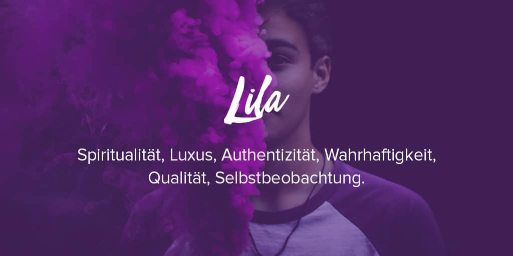 Bedeutung lila farbe Lila Farbe