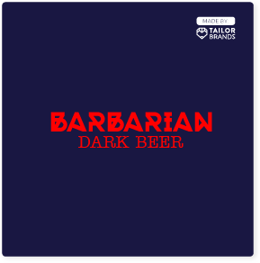 Barbarian Dark Beer Logo