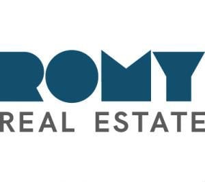 Romy real estate logo design