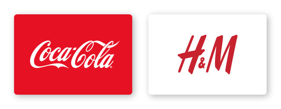 examples of red logos