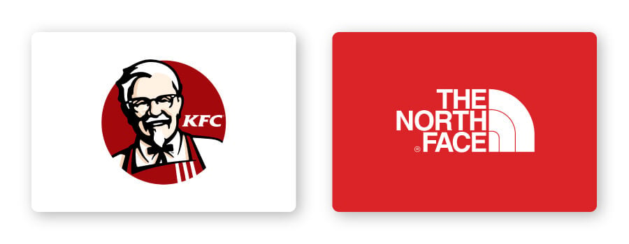 examples of red logos