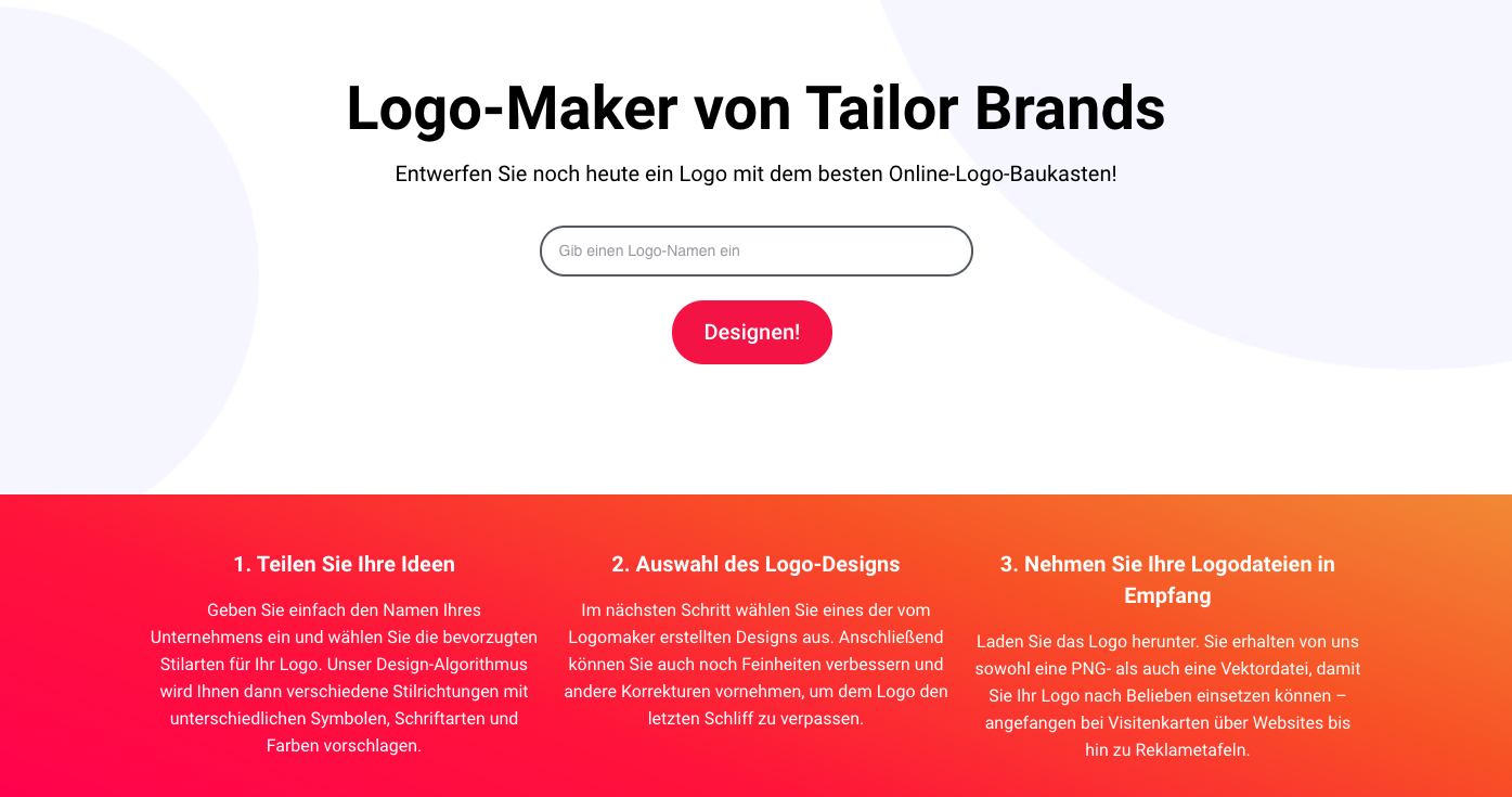 logo-maker von tailor brands