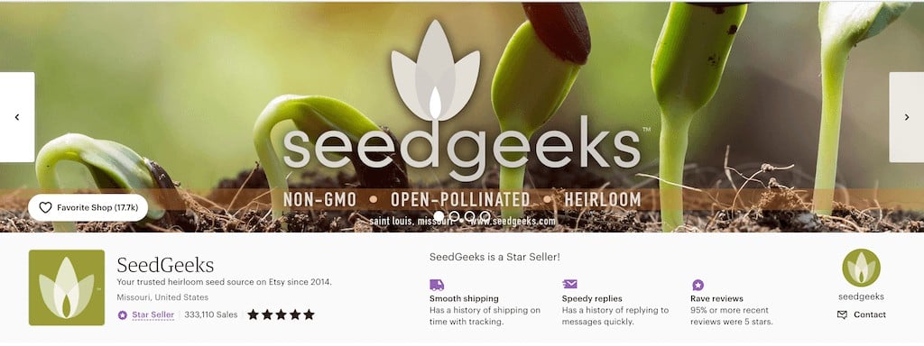SeedGeeks Etsy cover