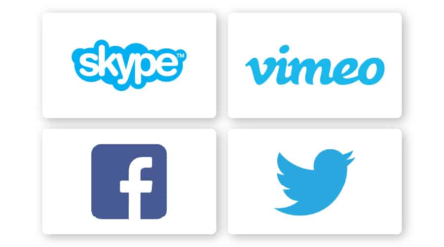 modern blue logos