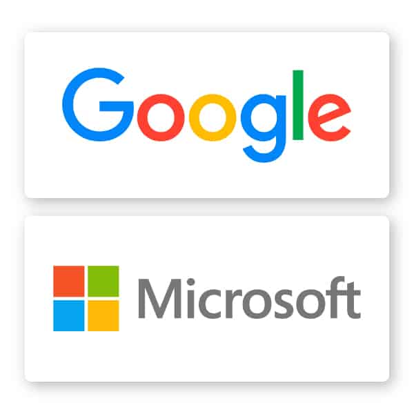 logotipos de empresas multicolores