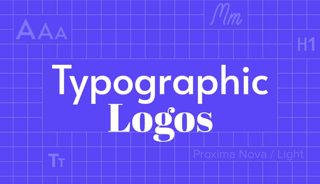 Typographic logos header