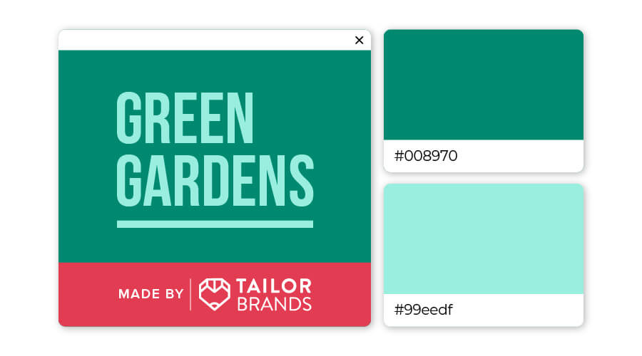 green logo color combination