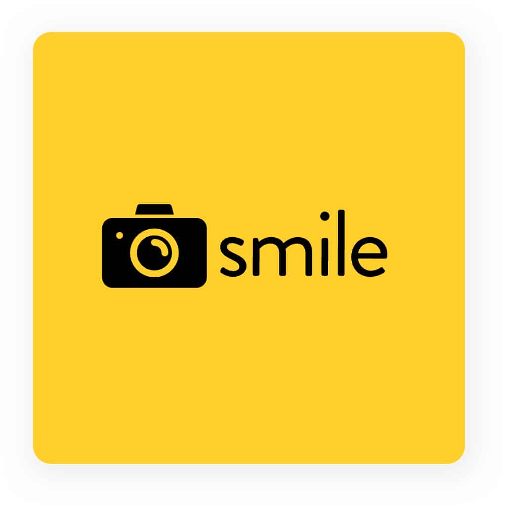 Photography logo with camera icon