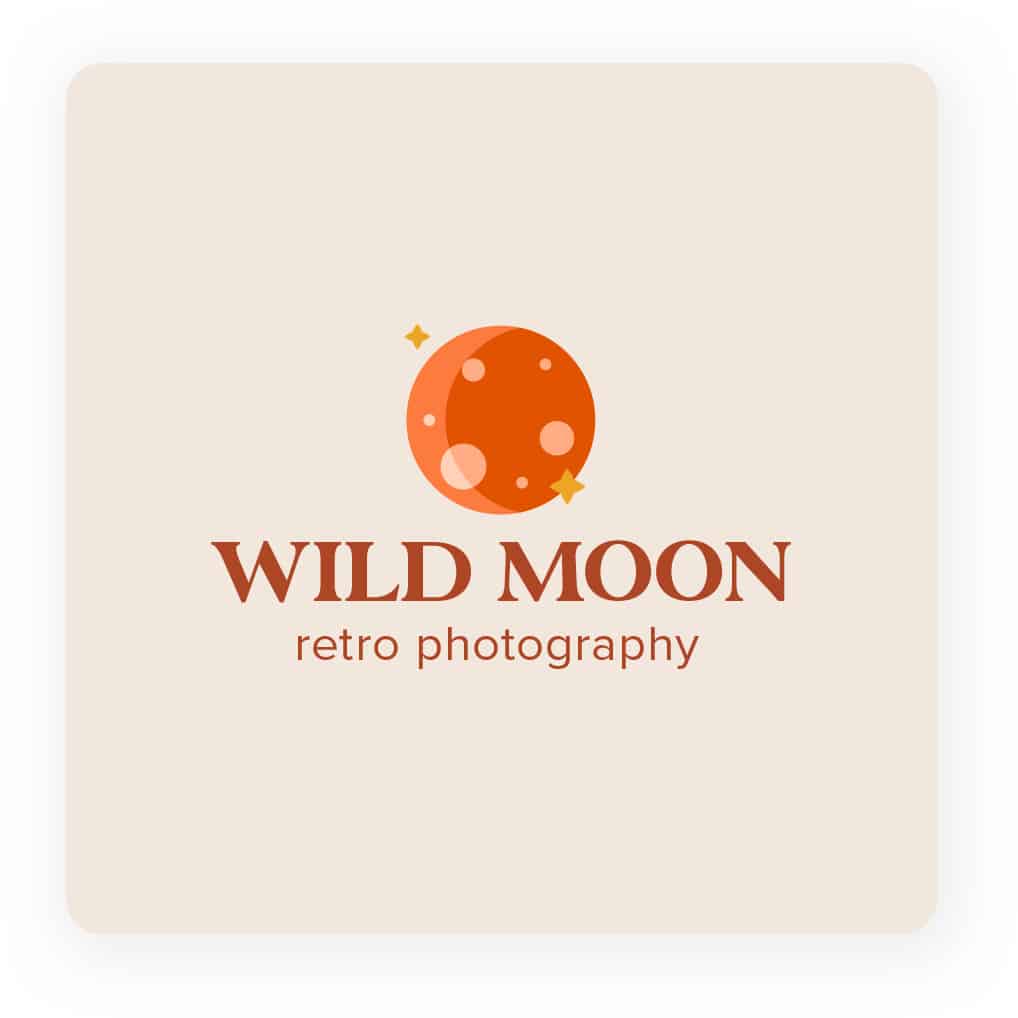 photography logo with retro style