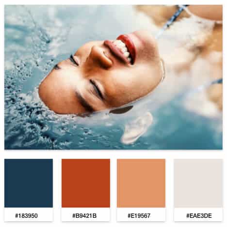 luxury beauty brand color palette