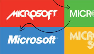 Microsoft logo evolution