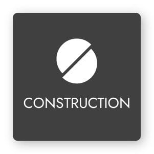 Minimalist construction logo