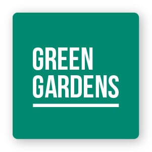 Minimalist lawn care logo