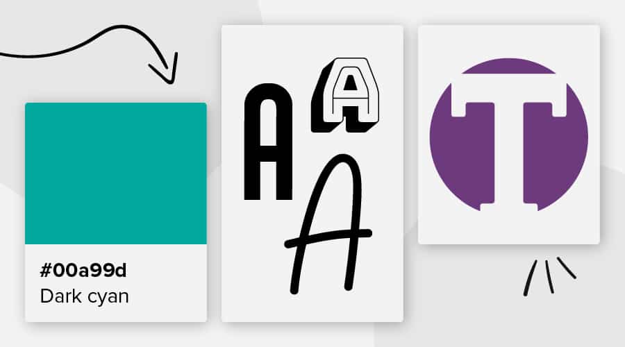 Hintergrund für Einzelbuchstaben-Logos