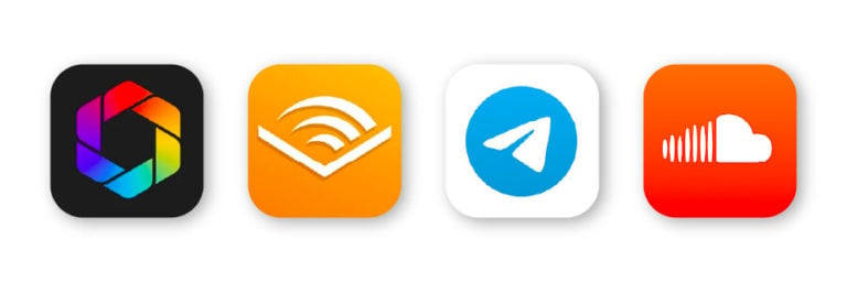 exemples d'icônes d'applications
