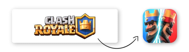 logotipo do aplicativo clash royale