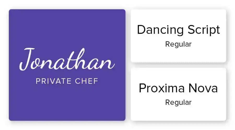 combinaison de polices de logo de restaurants