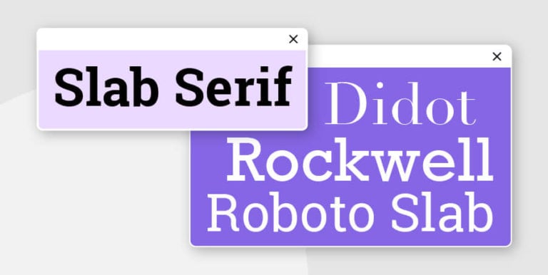 slab serif