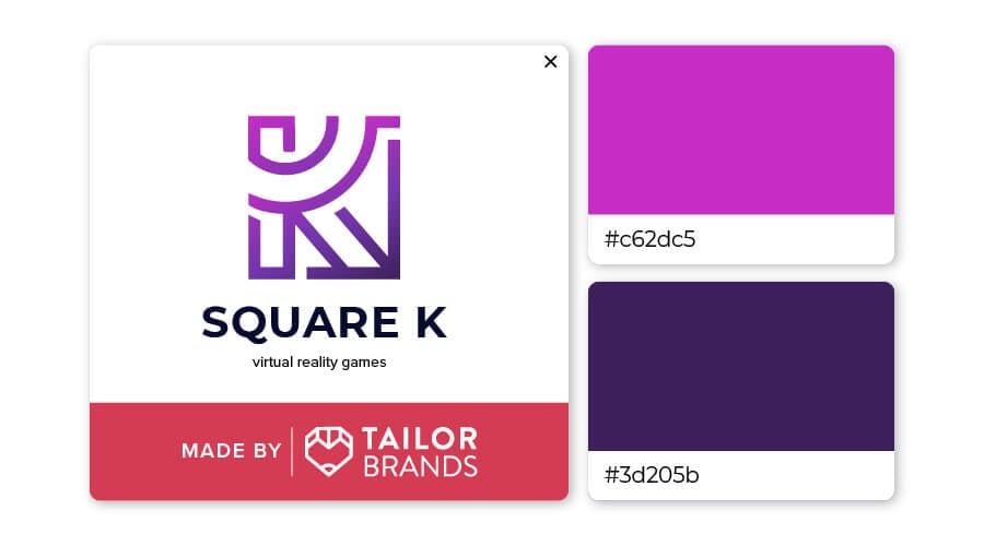Purple logo color combination