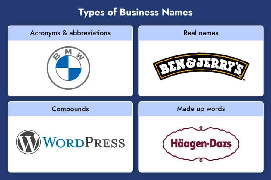 types of business names