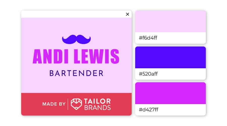 Color combinations for pink logos