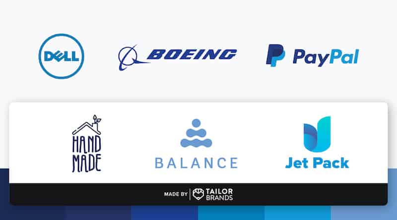 Blue logos