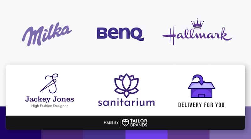 Purple logos: meaning for your business and logo examples