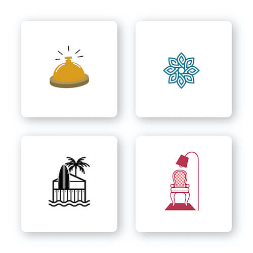 hotel logo icons