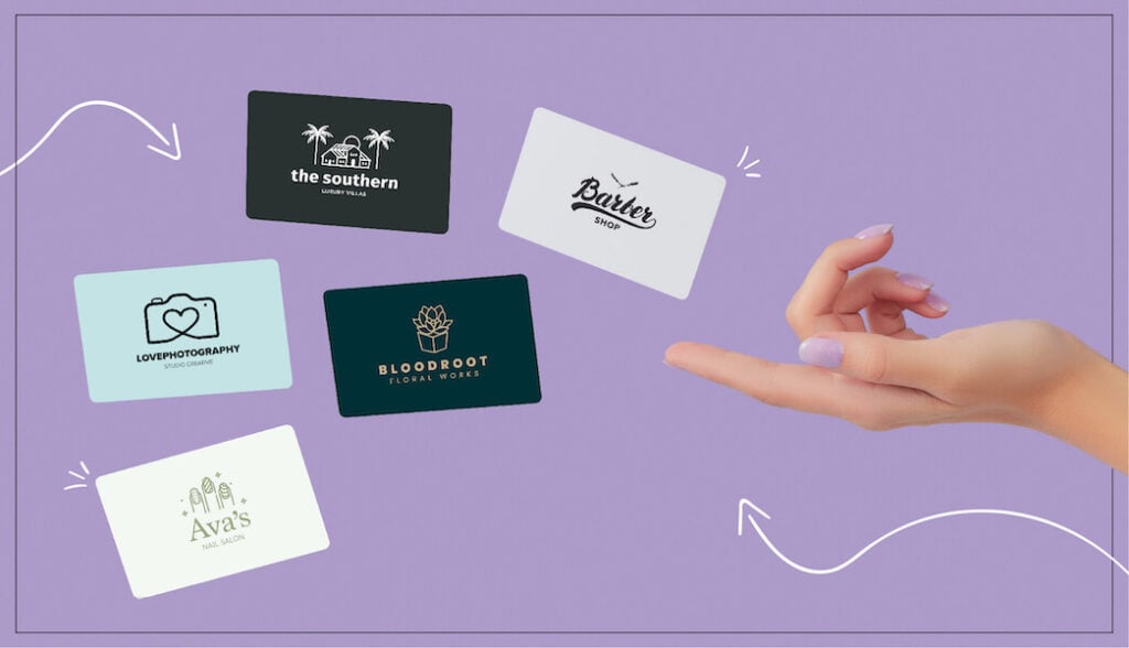 Examples of business cards