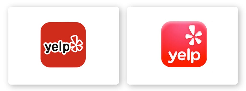 Yelp logo redesign