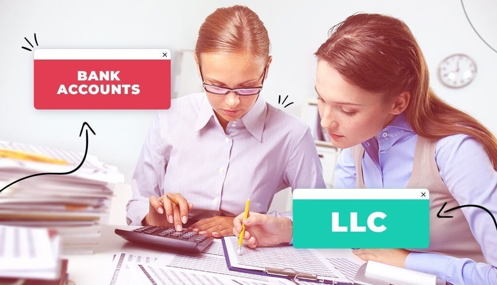 Women doing accounting for LLC