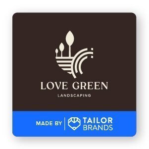 Love green landscaping logo