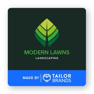 modern lawn landscaping logo